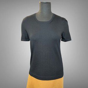 Hermes NWT Finest Second Skin Cashmere Noir Womens Pullover Sweater EU Size 44